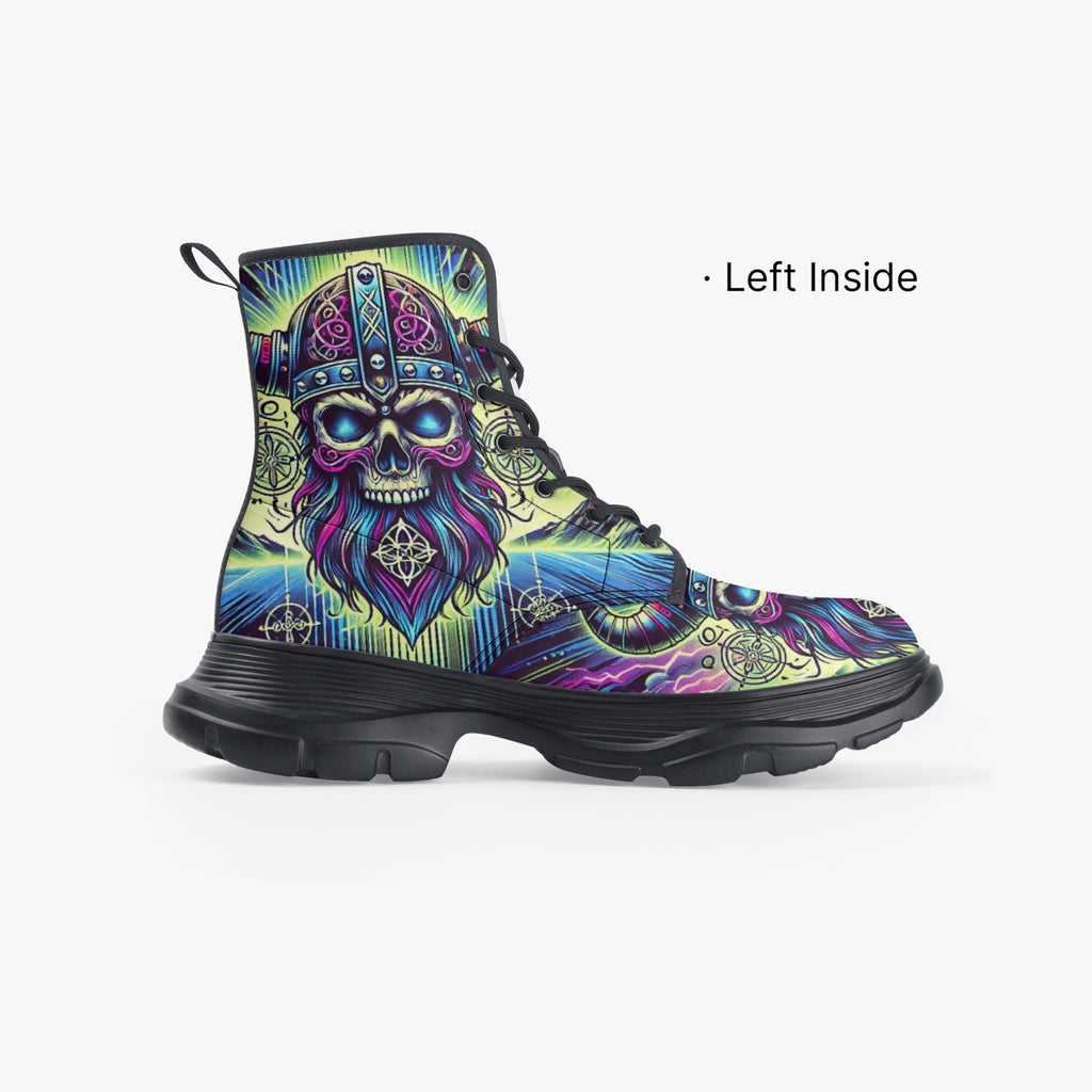 Neon Vikings Skull