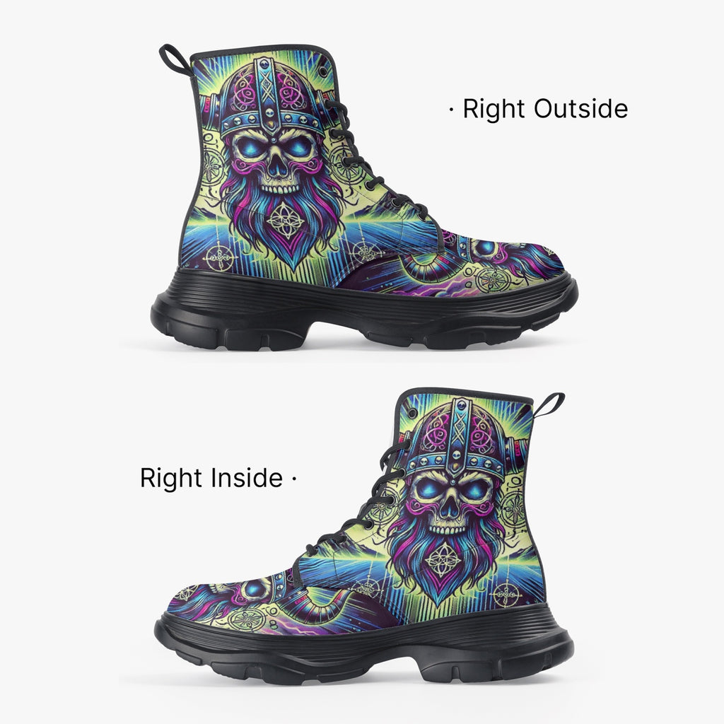 Neon Vikings Skull