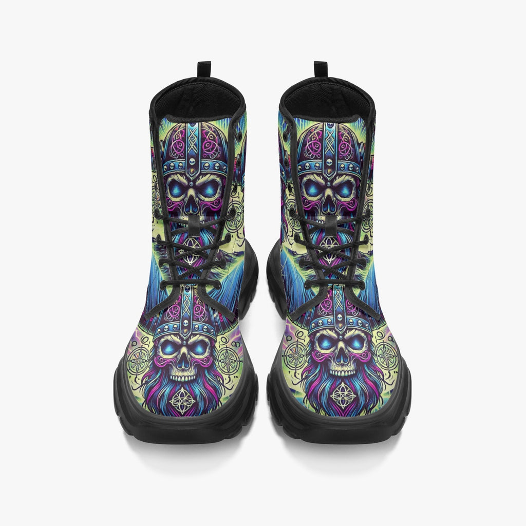Neon Vikings Skull