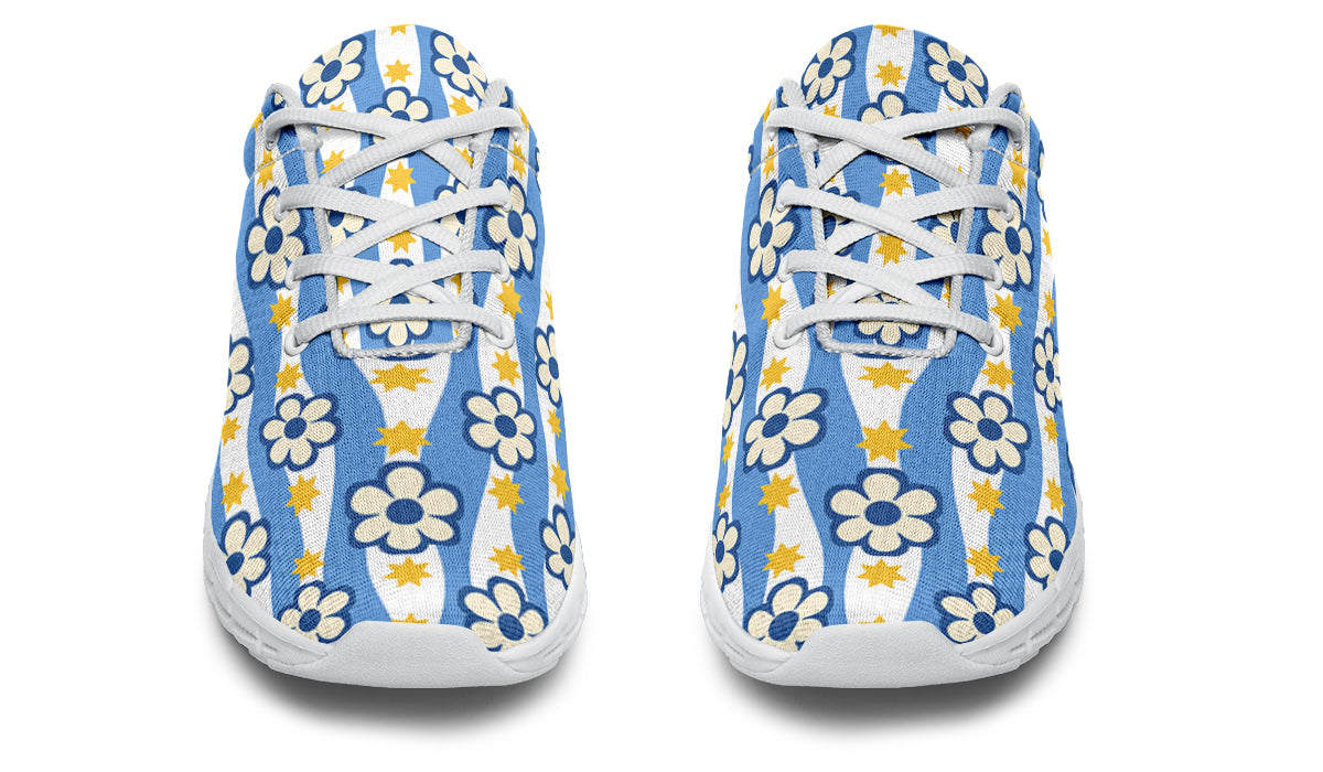 Blue Daisy Stripe