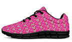 Cream Bows on Hot Pink