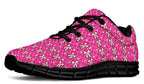 Cream Bows on Hot Pink