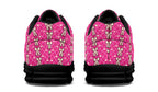 Cream Bows on Hot Pink