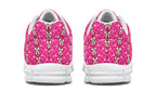 Cream Bows on Hot Pink