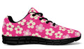 Cream Flowers on Hot Pink
