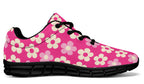 Cream Flowers on Hot Pink