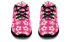 Cream Flowers on Hot Pink
