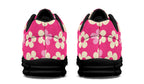 Cream Flowers on Hot Pink