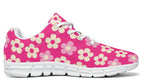 Cream Flowers on Hot Pink