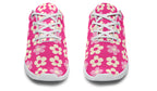 Cream Flowers on Hot Pink