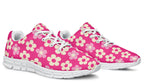 Cream Flowers on Hot Pink
