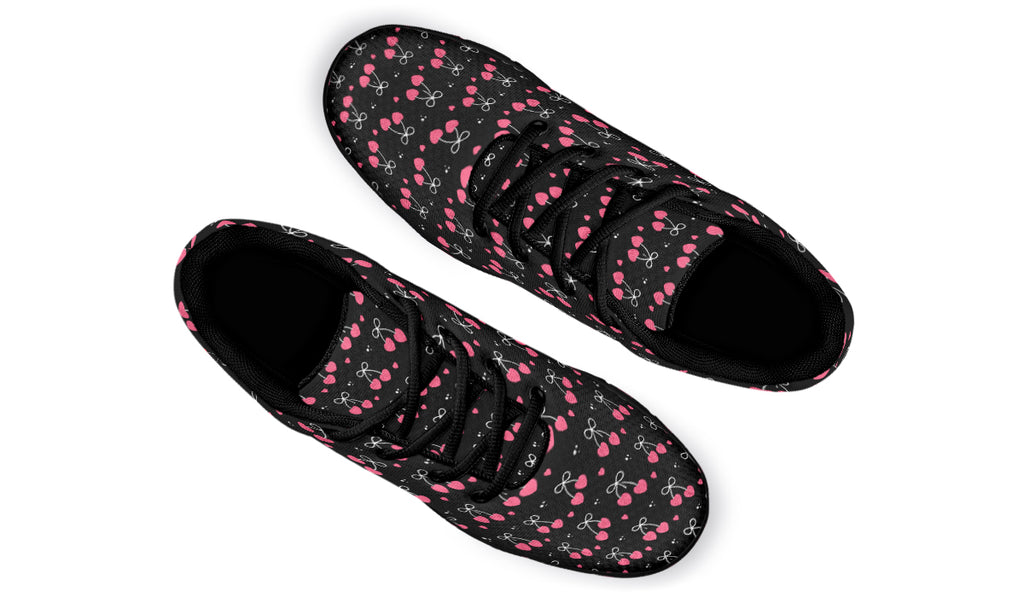 Heart Bows on Black