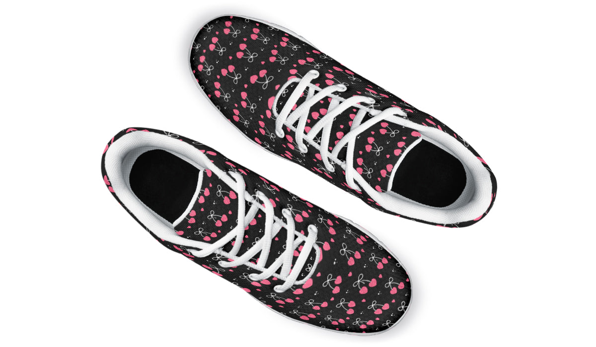 Heart Bows on Black