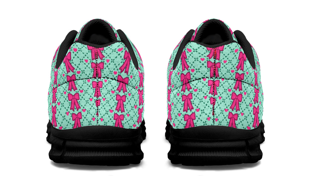 Hot Pink Bows on Mint