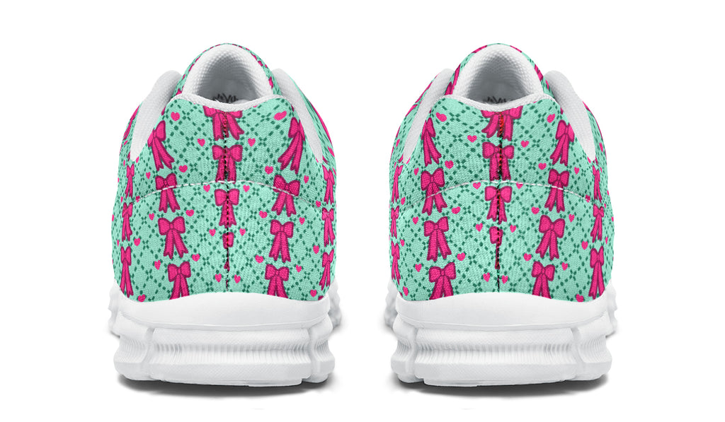 Hot Pink Bows on Mint
