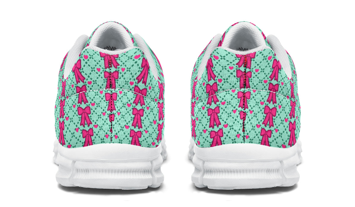 Hot Pink Bows on Mint