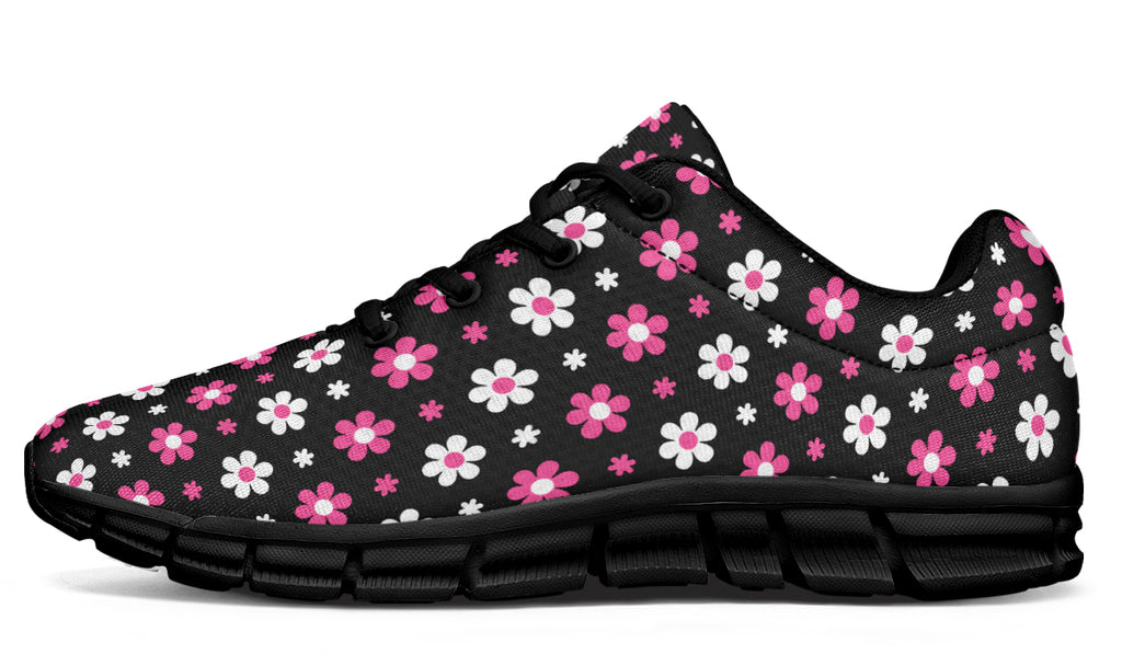 Pink and Black Flowers