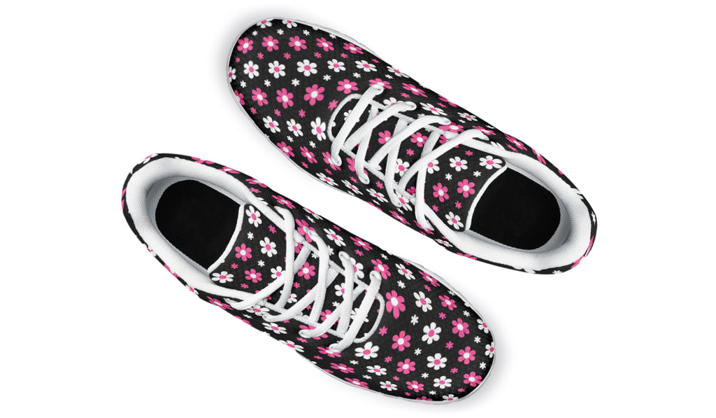 Pink and Black Flowers
