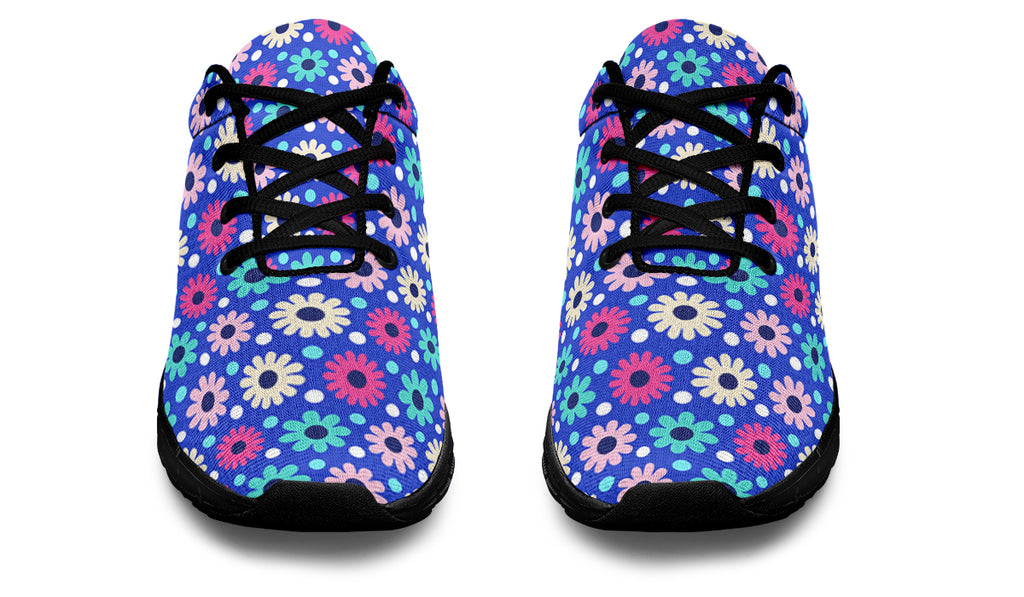 Royal Blue Retro Daisies