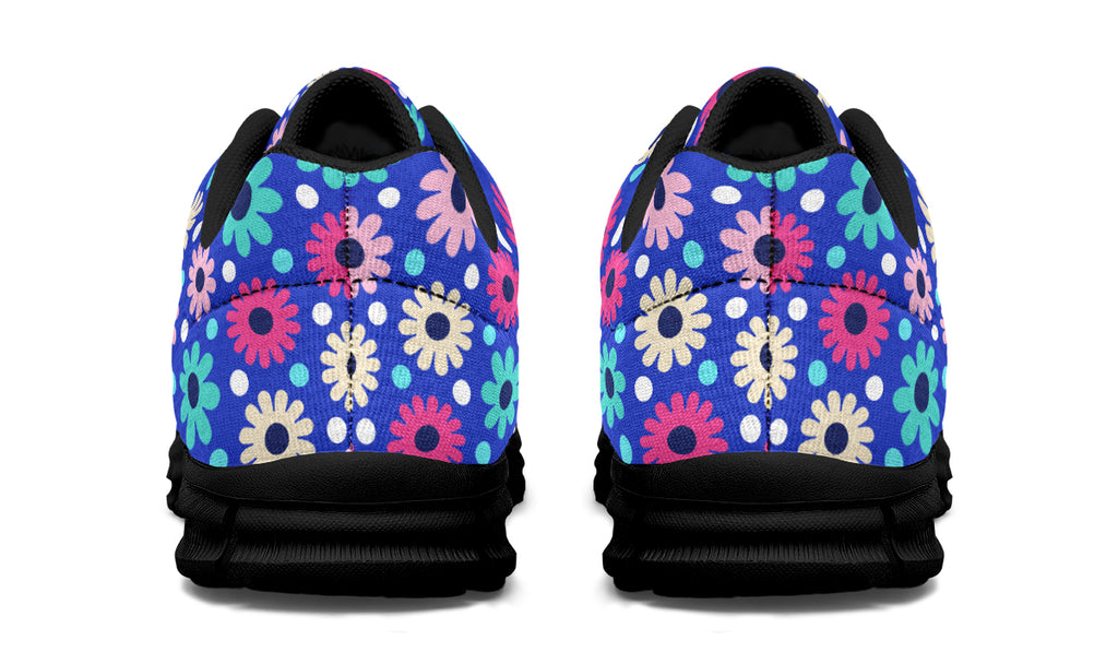 Royal Blue Retro Daisies