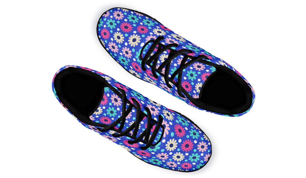 Royal Blue Retro Daisies