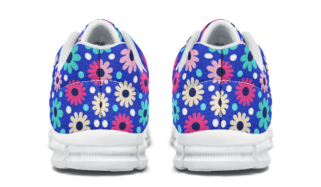 Royal Blue Retro Daisies