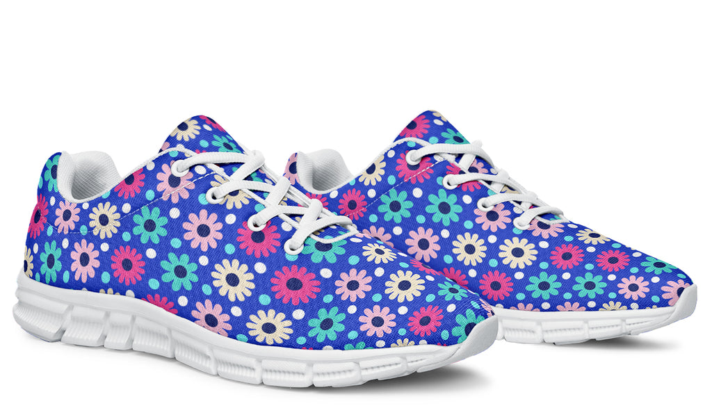 Royal Blue Retro Daisies