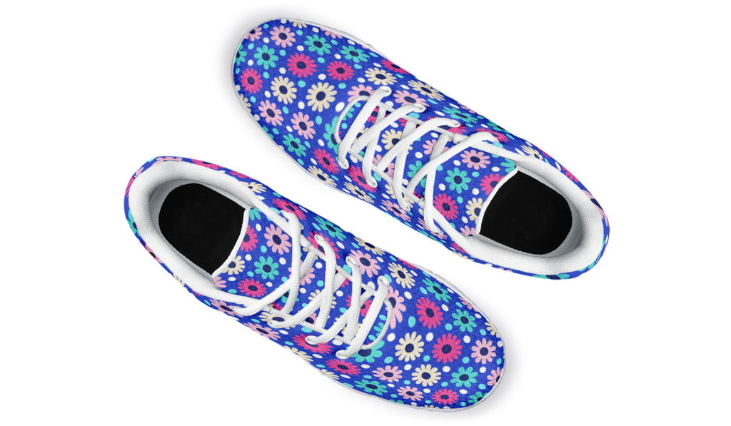 Royal Blue Retro Daisies
