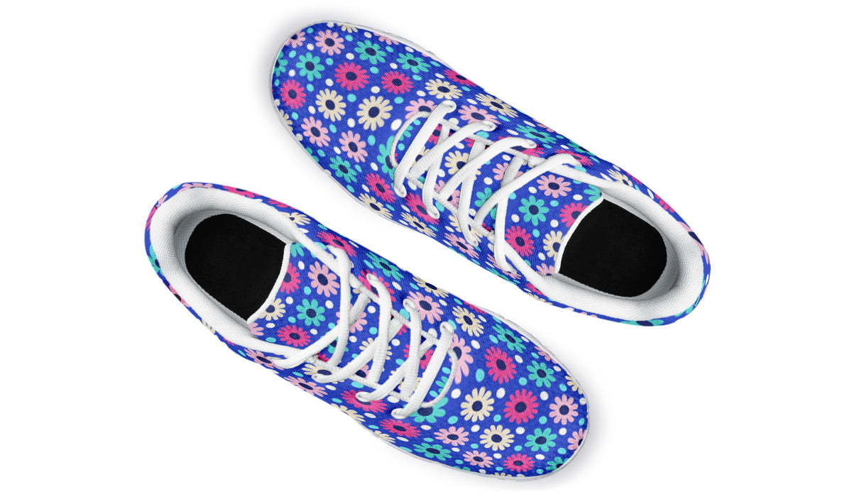 Royal Blue Retro Daisies