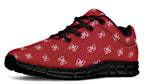 White Bows on Red