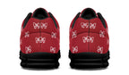 White Bows on Red