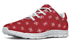 White Bows on Red