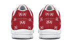 White Bows on Red
