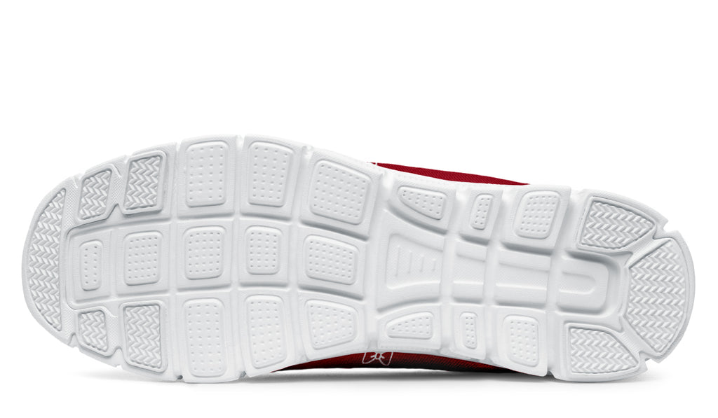 White Bows on Red