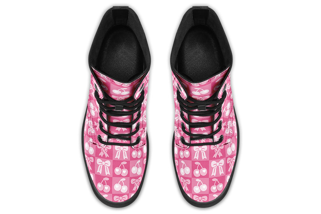 Bow And Cherry Check