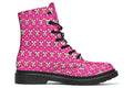 Cream Bows On Hot Pink