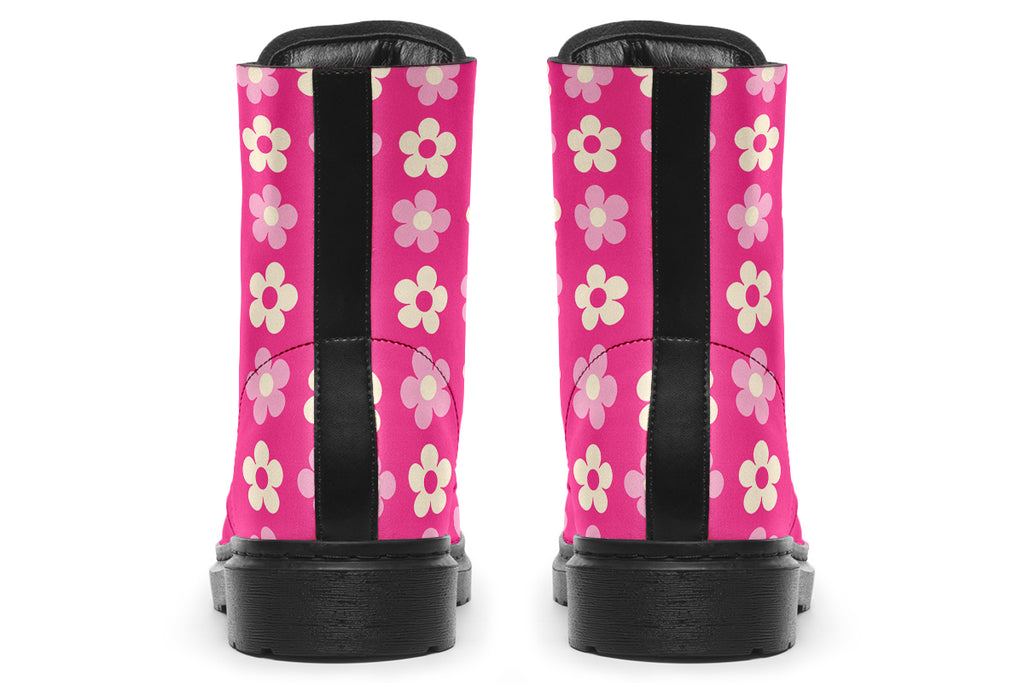 Cream Flowers On Hot Pink
