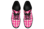 Cream Flowers On Hot Pink