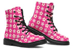 Cream Flowers On Hot Pink