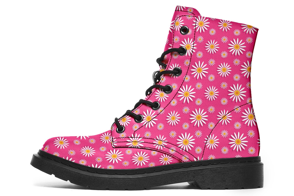 Daisies On Hot Pink