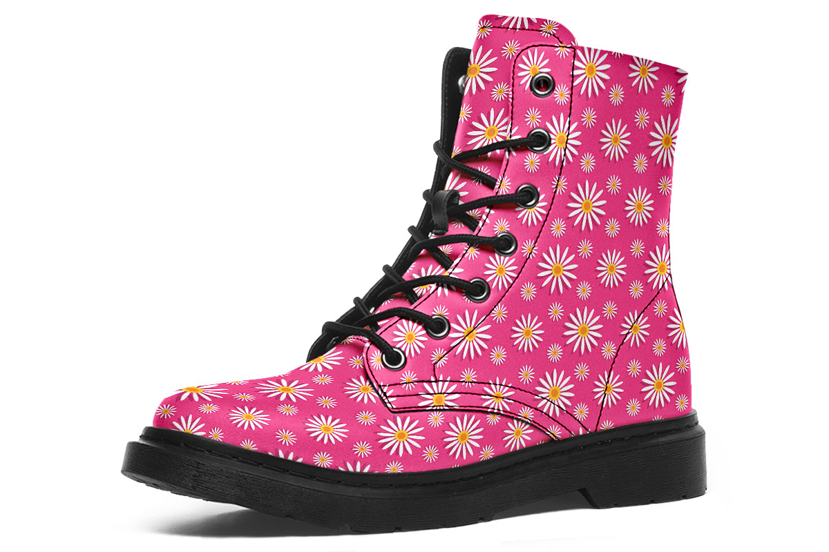 Daisies On Hot Pink