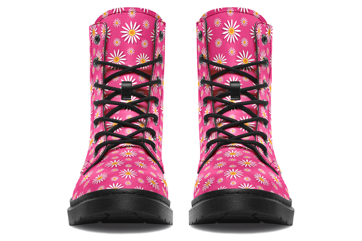 Daisies On Hot Pink