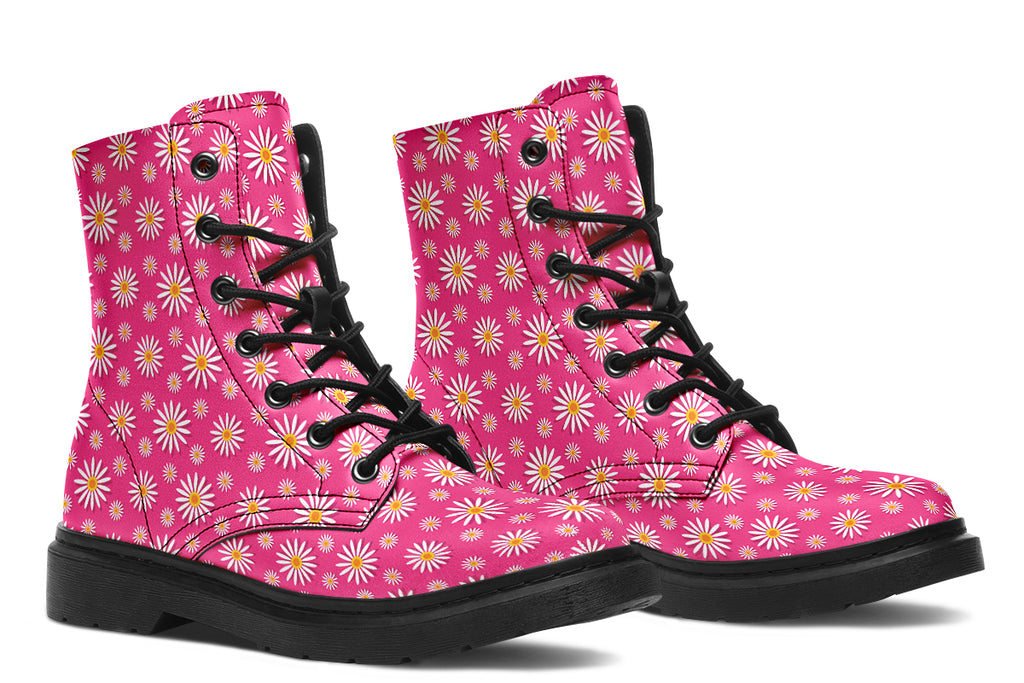 Daisies On Hot Pink