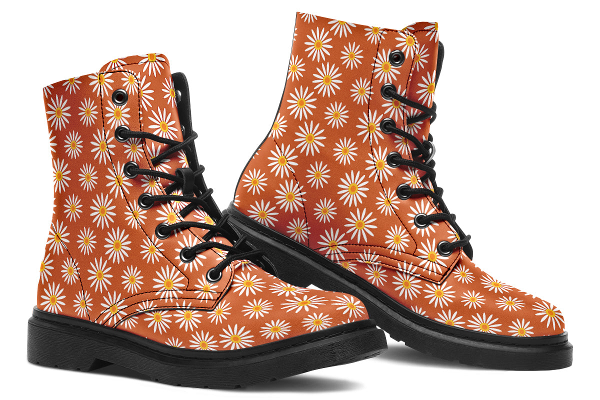 Daisies On Orange