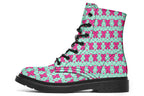 Hot Pink Bows On Mint