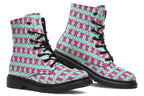 Hot Pink Bows On Mint