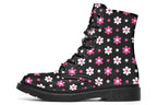 Pink And Black Flowers