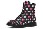 Pink And Black Flowers