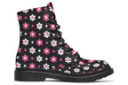 Pink And Black Flowers