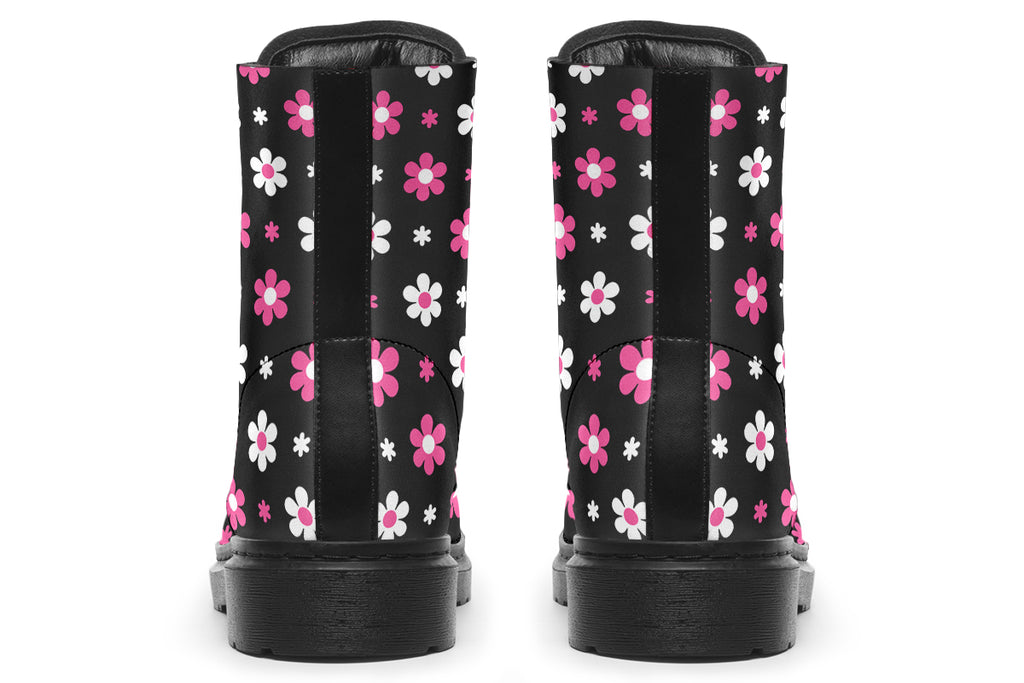 Pink And Black Flowers